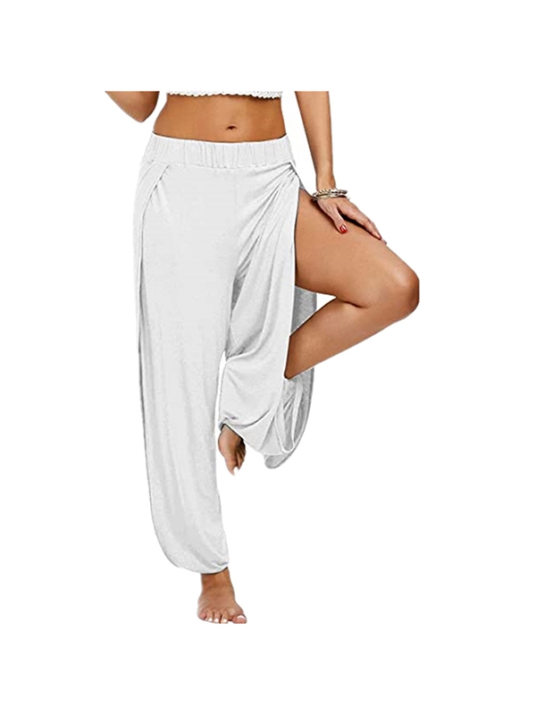 Women's high split hippie harem pants yoga pants - hujoin apparel